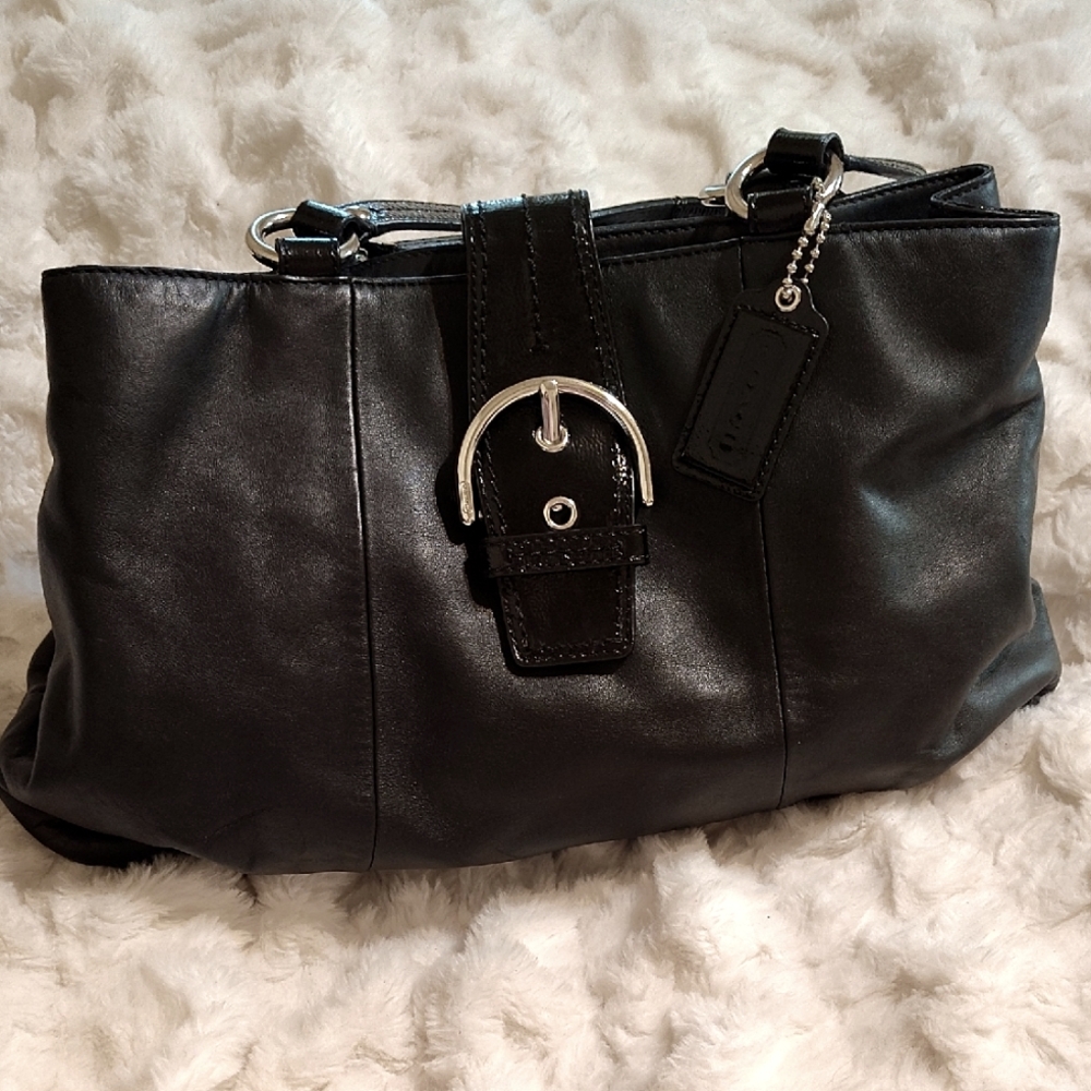 Buttery Soft Leather Coach Bag.